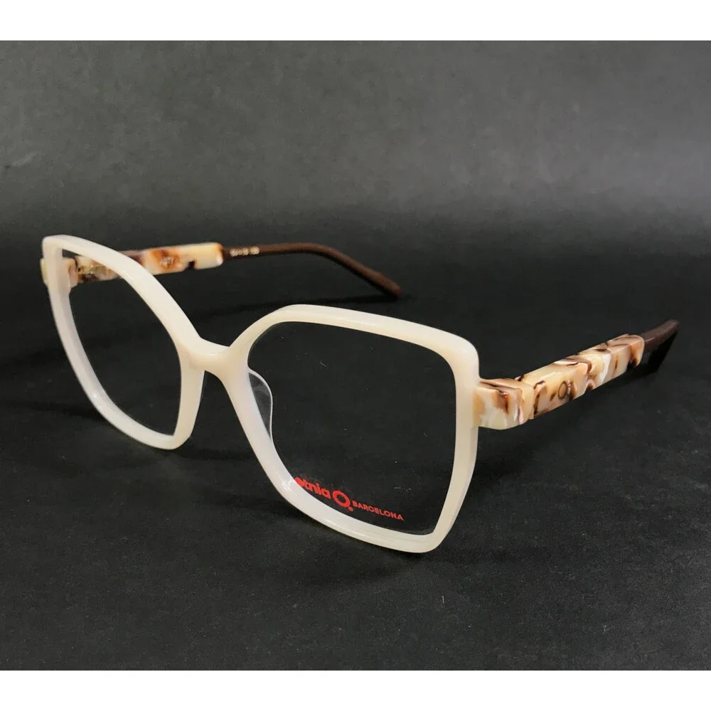 Etnia Barcelona Eyeglasses Frames ASTY WHBR White Brown Butterfly 54-16-138